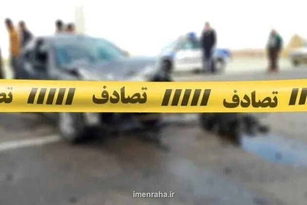 تریلی حامل آهن در باغ همایون واژگون شد